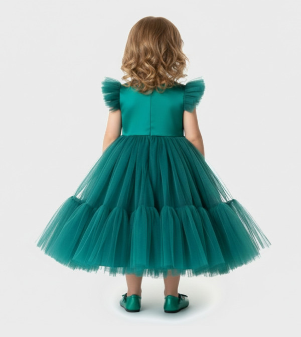 BIDANI Dresses - Green Party Dress