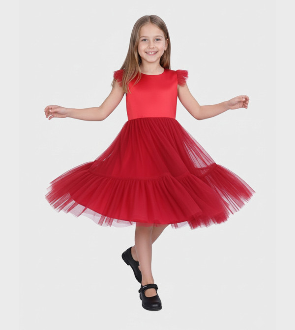 BIDANI  twirl-worthy-styles-k - Red Party Dress