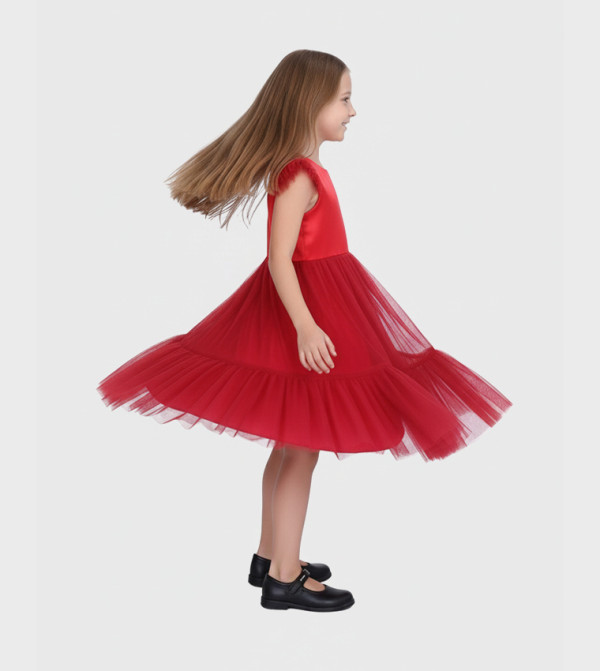 BIDANI  twirl-worthy-styles-k - Red Party Dress
