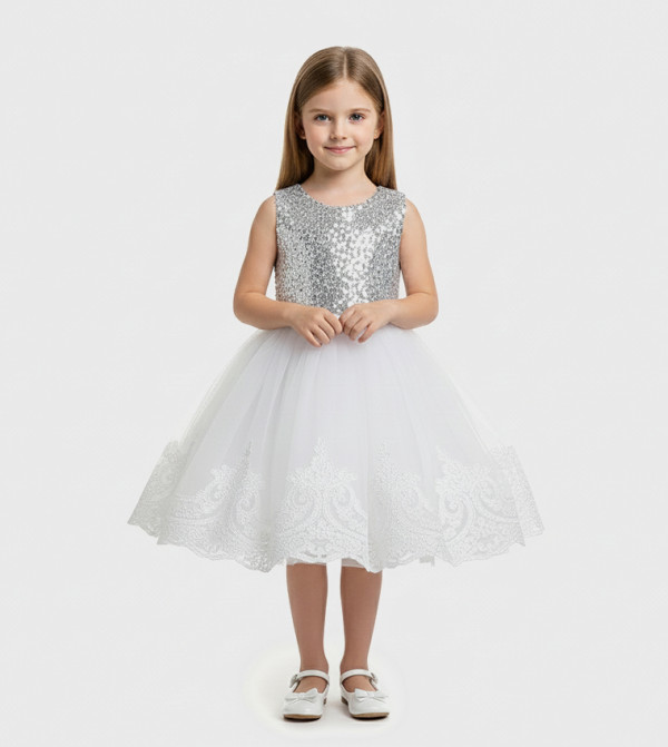 BIDANI  Party Dress - White Party Dress