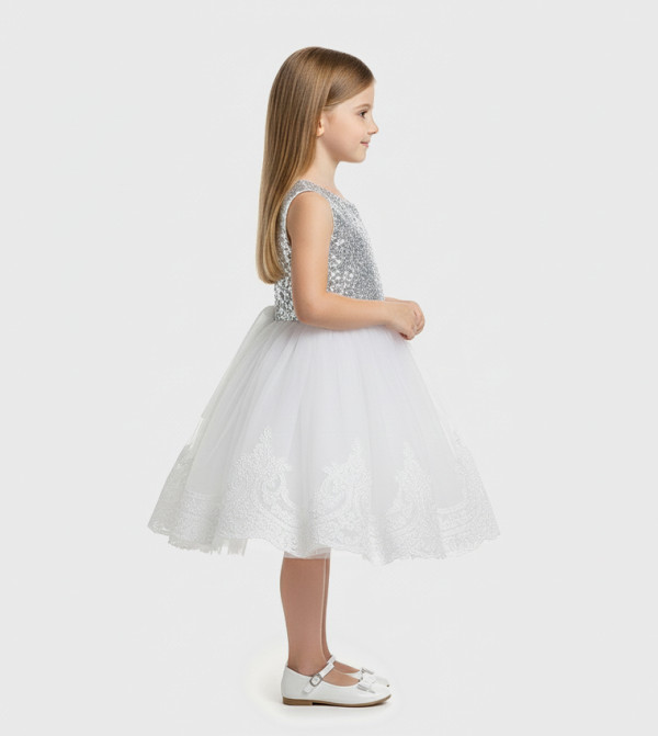 BIDANI  Party Dress - White Party Dress