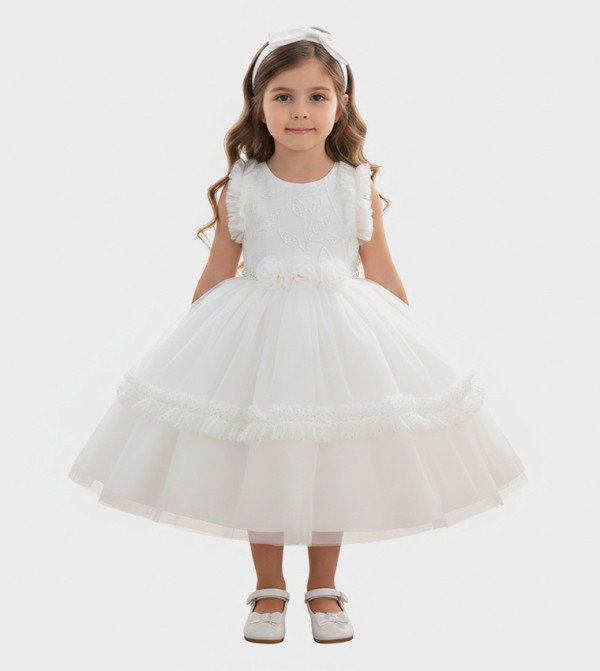 BIDANI  Party Dress - White Party Dress