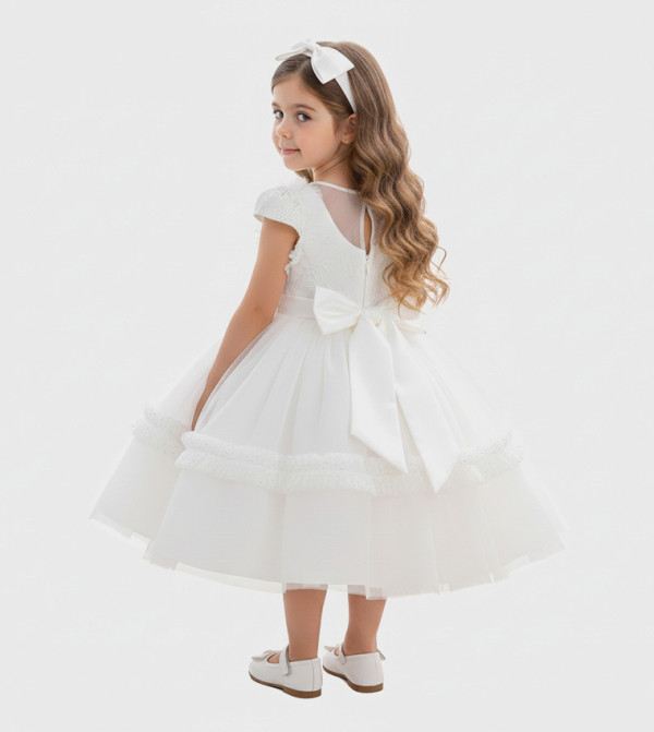 BIDANI  Party Dress - White Party Dress