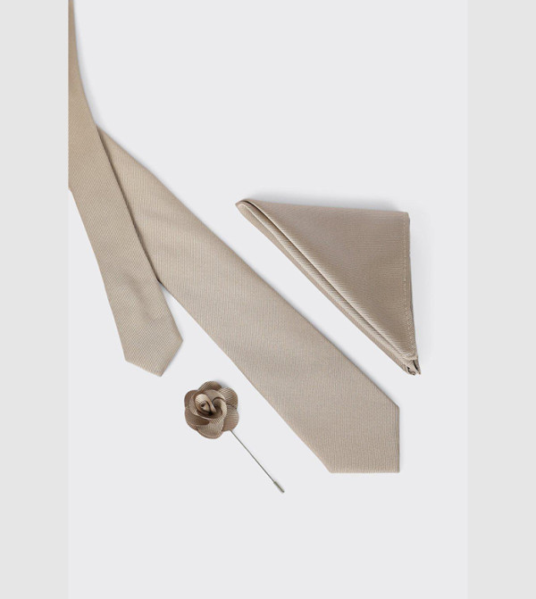 Burton Ties - Beige Regular Ties
