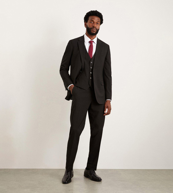 Burton  Suit - Black Formal Pants
