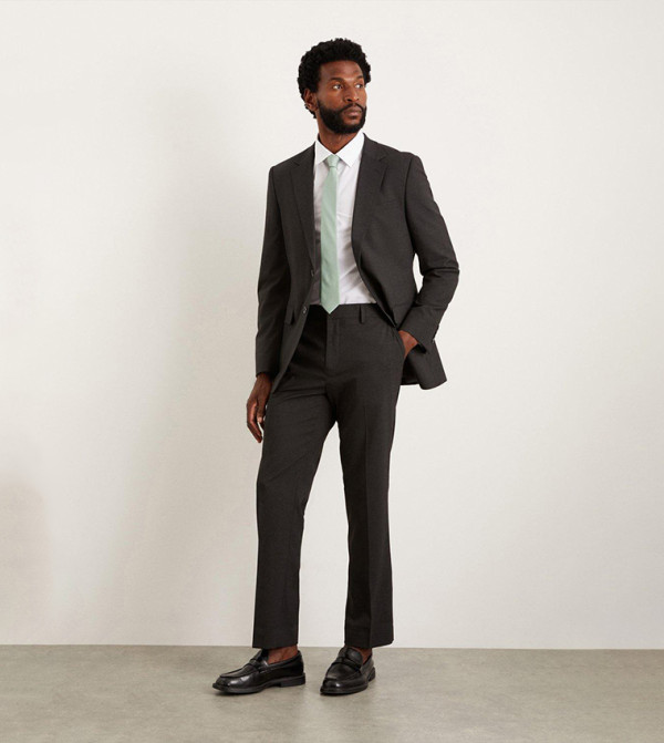 Burton  Suit - Grey Formal Pants