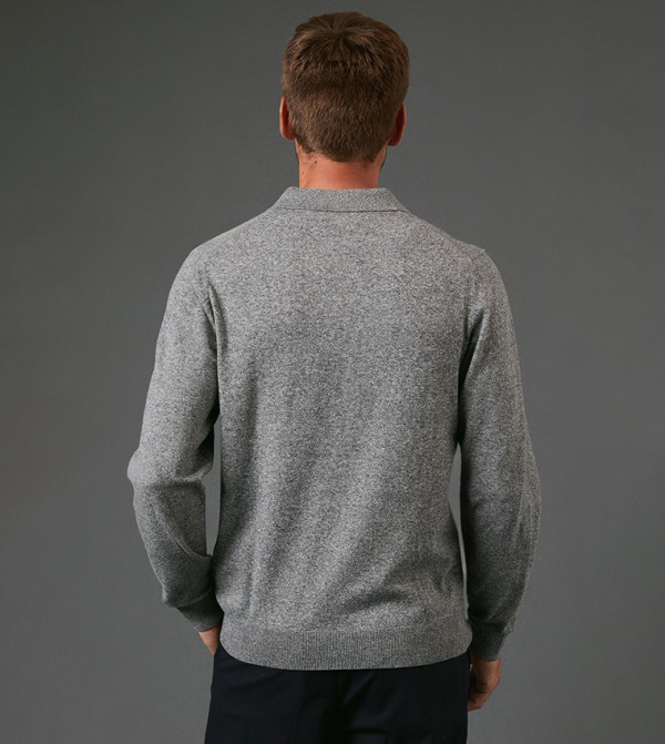 Burton  V-neck Sweaters - Grey V-neck Sweaters