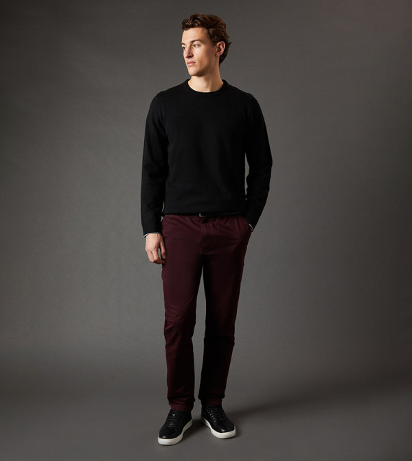 Burton Burton - Burgundy Chinos