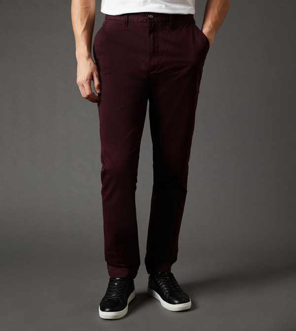 Burton Burton - Burgundy Chinos