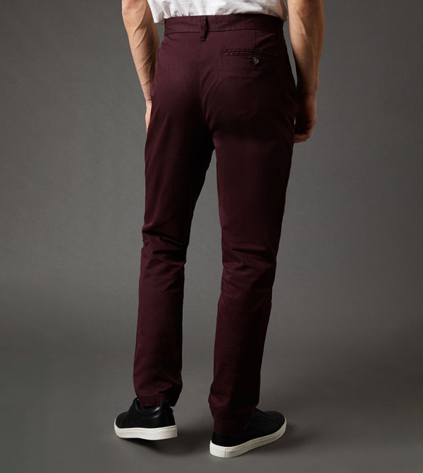 Burton Burton - Burgundy Chinos
