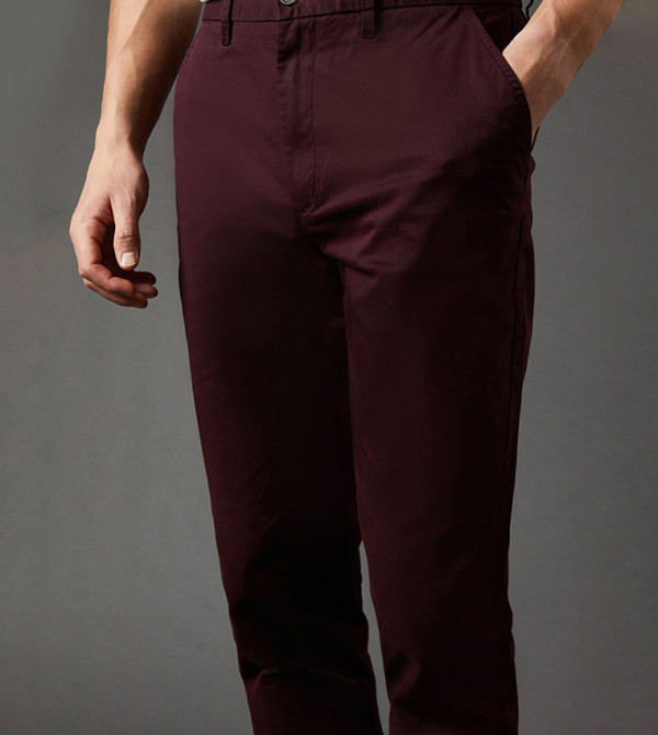 Burton Burton - Burgundy Chinos