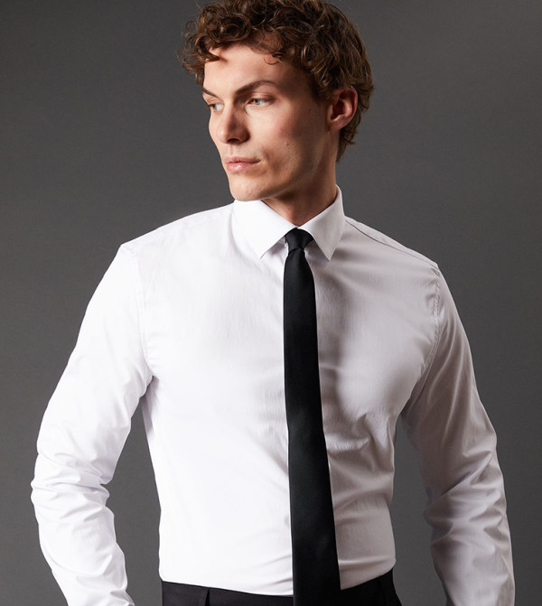 بورتون ربطات عنق وقفازات - أسود Slim Ties