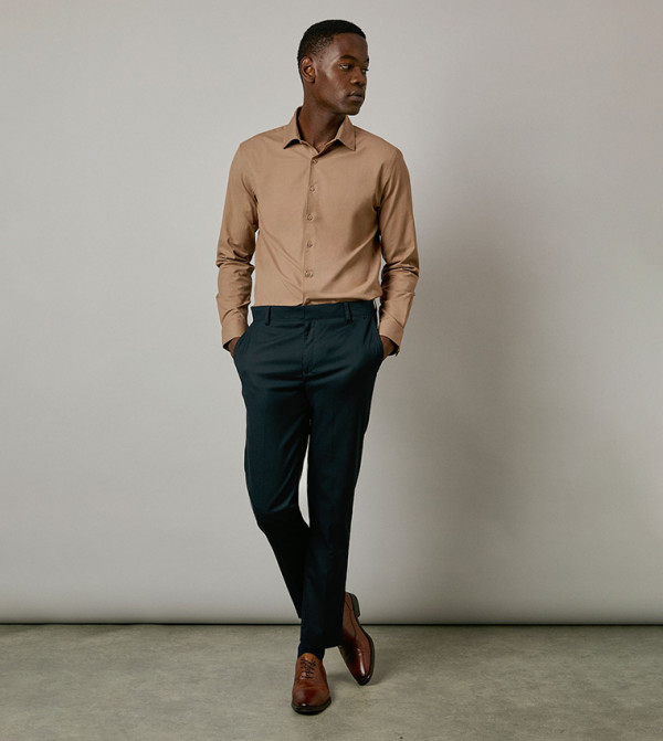 بورتون   قمصان رسمية   - حنطي قميص رسمي