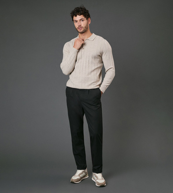 Burton V-neck Sweaters - Beige V-neck Sweaters