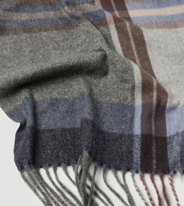 Burton  Blanket Scarves - Blue Blanket Scarves