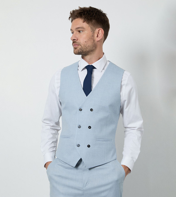 Burton  Waistcoats - Blue Waistcoats