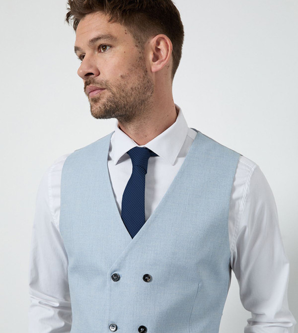 Burton  Waistcoats - Blue Waistcoats