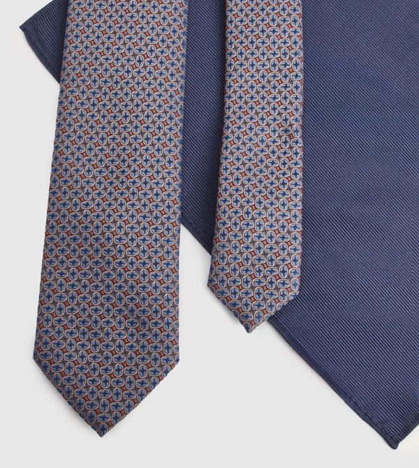 بورتون   ربطات عنق وقفازات - كحلي Regular Ties