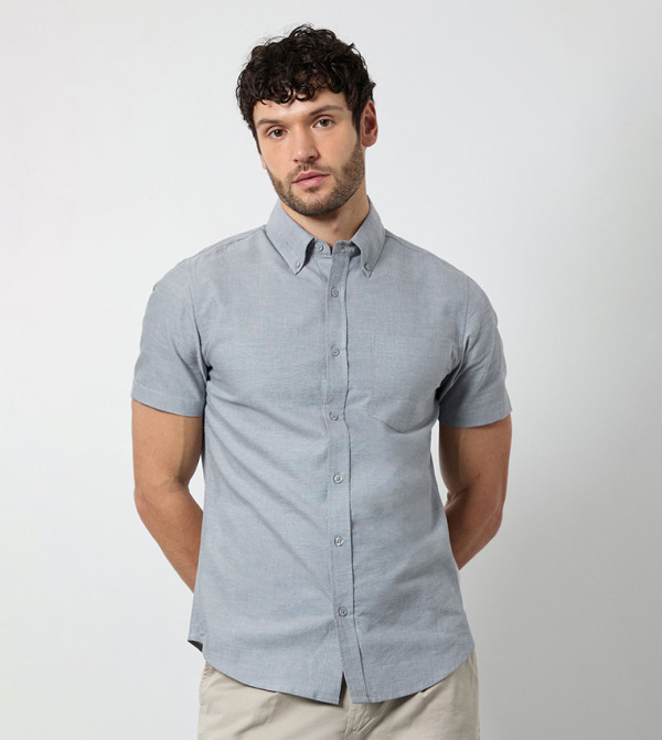 Burton  Short Sleeves - Grey Short Sleeves