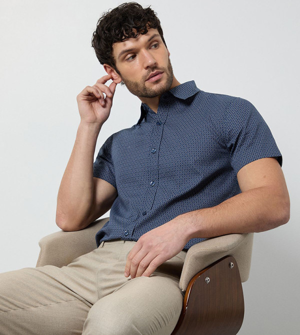 Burton  Short Sleeves - Navy Short Sleeves