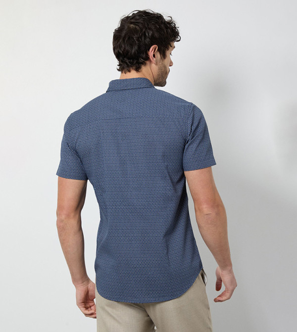 Burton  Short Sleeves - Navy Short Sleeves