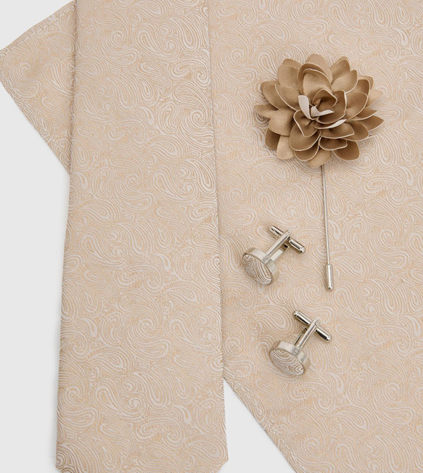 بورتون ربطات عنق وقفازات - بيج Regular Ties