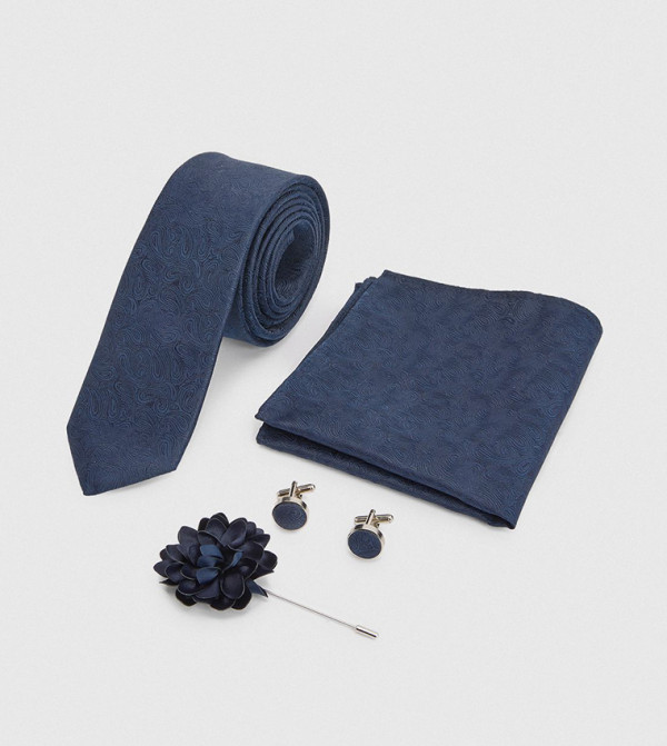 بورتون ربطات عنق وقفازات - كحلي Regular Ties