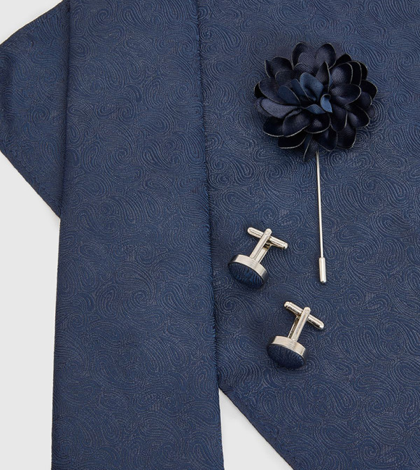 بورتون ربطات عنق وقفازات - كحلي Regular Ties