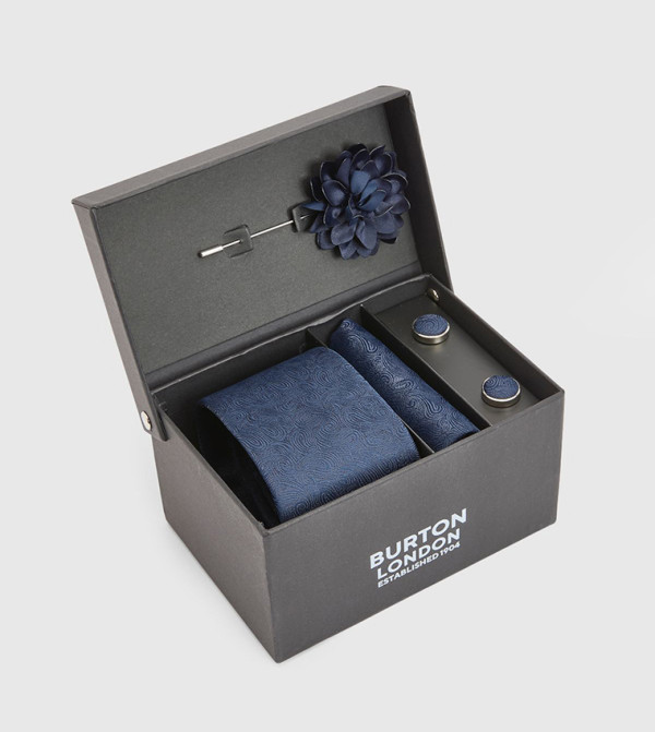 بورتون ربطات عنق وقفازات - كحلي Regular Ties