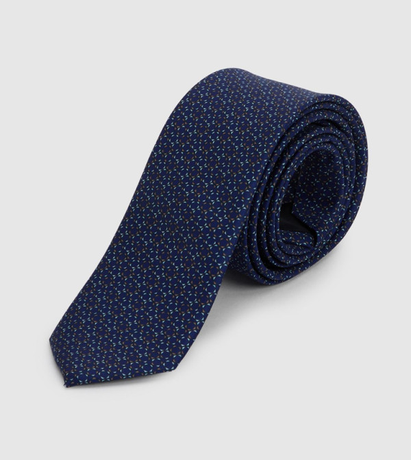 بورتون ربطات عنق وقفازات - كحلي Regular Ties