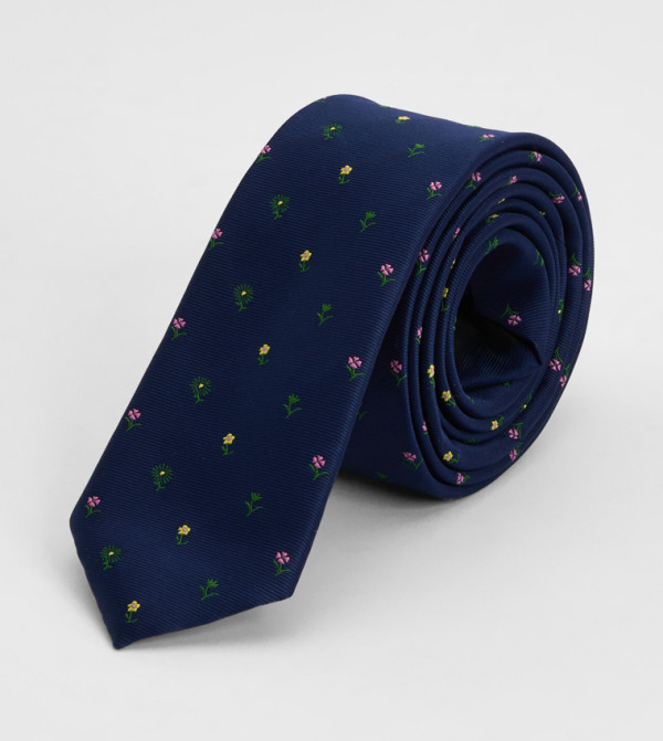 بورتون ربطات عنق وقفازات - كحلي Regular Ties