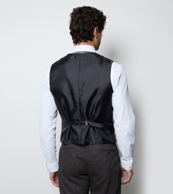 Burton  Waistcoats - Grey Waistcoats