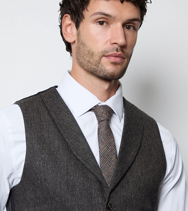 Burton  Waistcoats - Grey Waistcoats