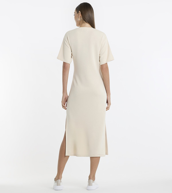 BCBG Dresses - Beige Shirt & T-Shirt Dresses