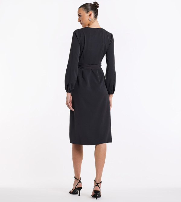 BCBG  Clothing - Black Midi Dresses