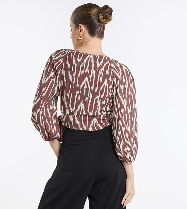 BCBG  Clothing - Brown Cropped Tops
