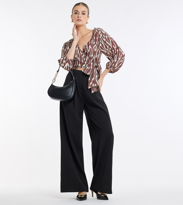 BCBG  Clothing - Brown Cropped Tops