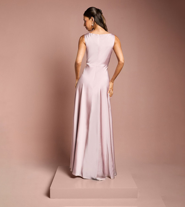 كوست  satin-going-out - وردي Maxi Dresses