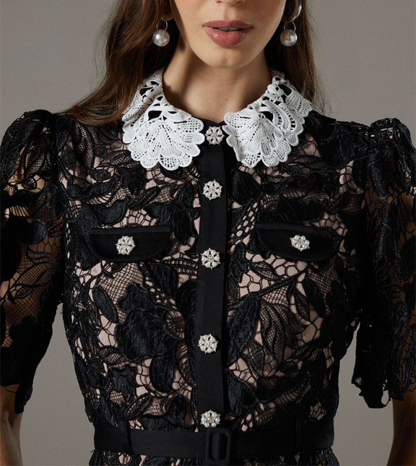 كوست كوست - أسود Shirt & T-Shirt Dresses