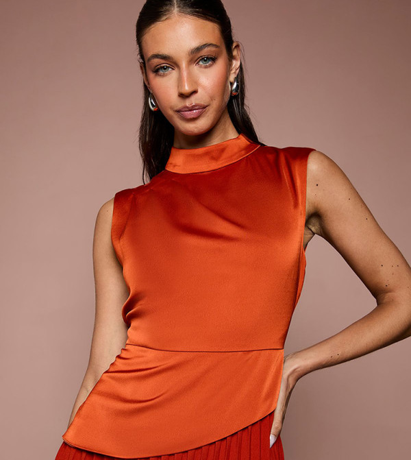 كوست  فساتين كاجوال - برتقالي  Midi Dresses