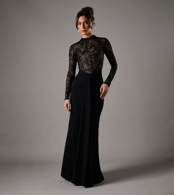 Coast romance-lace-edits - Black Party Dresses