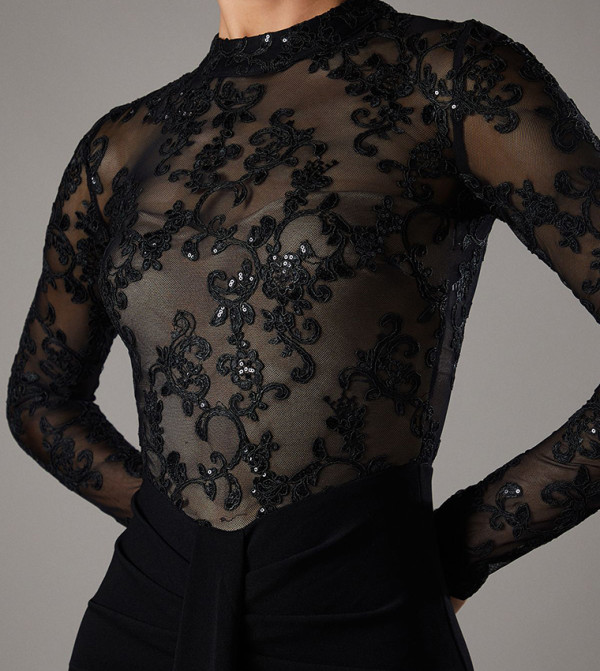 Coast romance-lace-edits - Black Party Dresses