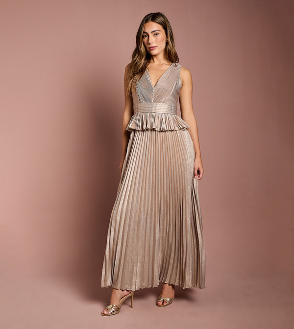 Coast Coast - Gold Maxi Dresses
