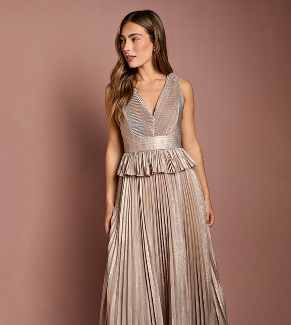 Coast Coast - Gold Maxi Dresses