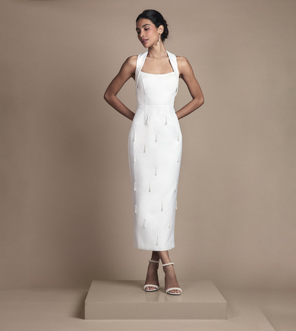 Coast  Clothing - White Midi Dresses
