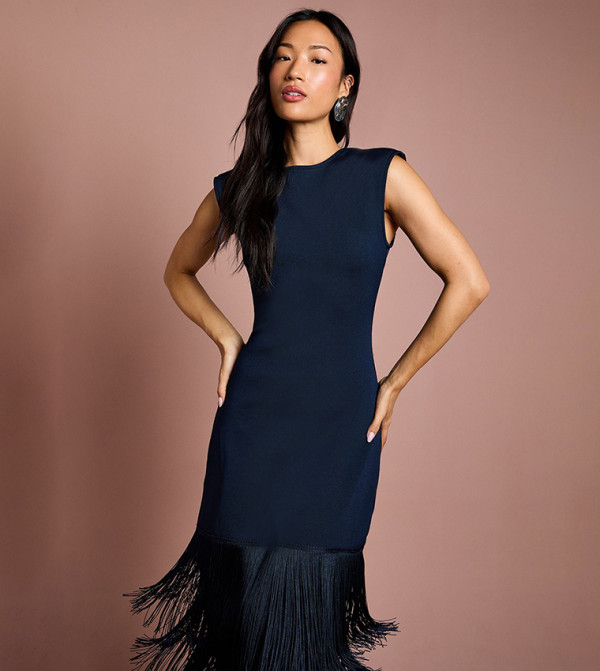 Coast Coast - Navy Midi Dresses