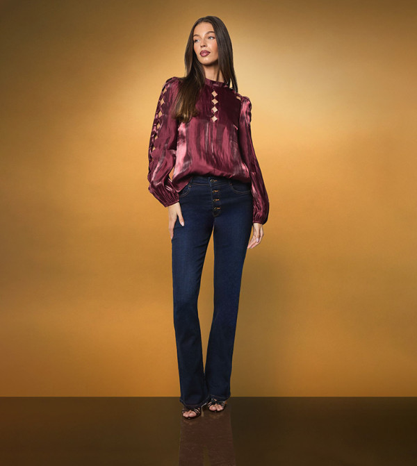 كوست dark-romantic - بني محمر Casual Tops