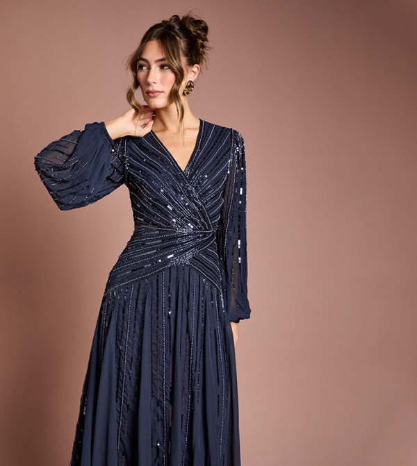 Coast  Party Dresses - Navy Maxi Dresses