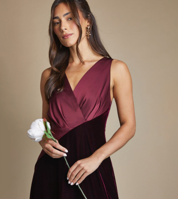كوست  فساتين حفلة - بورغندي Maxi Dresses