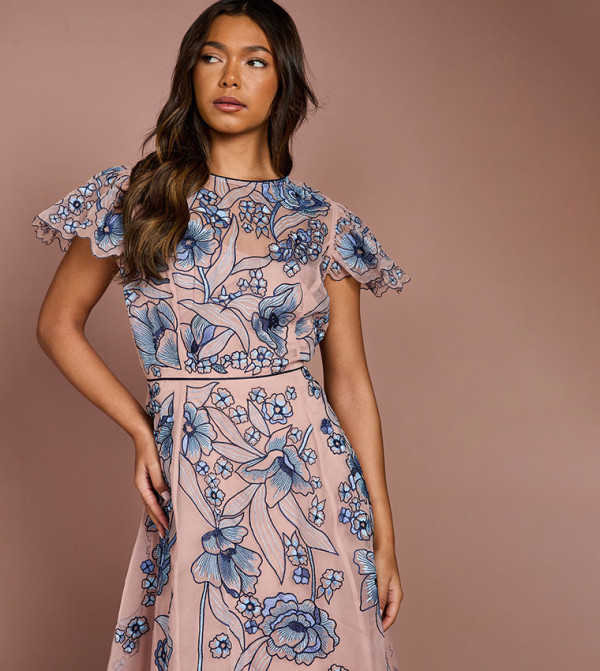 Coast  Dresses - Orange Midi Dresses